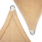 Amgo Custom Size 20' x 20' x 20' Sand Beige Triangle Sun Shade Sail UPF50+ - Image 8