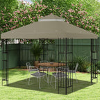 10x10 FT Gazebo Replacement Top, Canopy Replacement Cover Double Tiered - Image 6