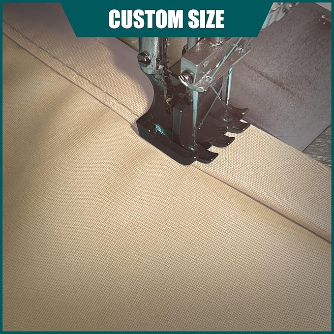 Royal Shade 12' x 16' x 20' Beige Triangle Waterproof Sun Shade Sail Order to - Image 5