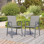 Outdoor Patio Chairs Set of 2, Lightweight Patio Set by Home