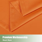 Outdoor Curtains for Patio Waterproof 6 Pcs 54x84 Inch Mecca Orange | Outsides - Image 5