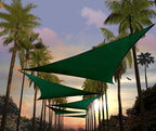 Amgo Custom Size 28' x 28' x 28' Green Triangle Sun Shade Sail UPF50+ AGTAPT12 by Amgo
