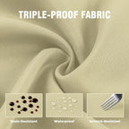 Set of 4 Outdoor Curtains for Patio Waterproof, Breathable Grommet Panels for - Image 6