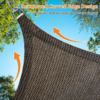 Shade&Beyond Custom Sun Shade Sail 9'x10'x13.5' Triangle Sun Sail Shades Patio - Image 5