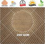Royal Shade 7' x 23' Custom Size Brown Rectangle Sunshade Sail - Image 8