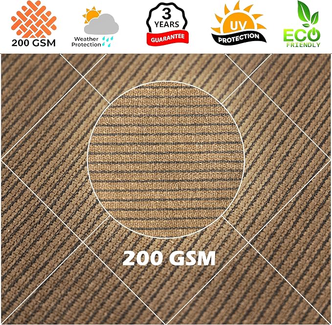 Royal Shade 14' x 21' x 25.2' Brown Right Triangle Sun Shade Sail Order to Make - Image 8