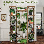 GENTINGBRO Plant Stand Indoor Outdoor 62.2“ Tall Plant Shelf Large Tiered - Image 5