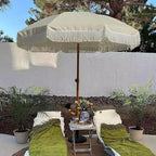 AMMSUN 7ft Patio Umbrella with Fringe Outdoor Tassel Umbrella UPF50+ Premium - Image 5
