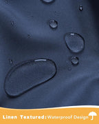 Extra Wide Outdoor Curtains for Patio Waterproof 2 Pcs 110x95 Inch Navy | - Image 2