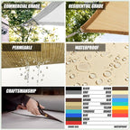 ColourTree CTAPT32 Custom Size Order to Make 13' x 22' x 25.6' Brown Right - Image 3