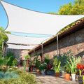 12' x 17' White Sun Shade Sail Rectangle SMSLR Canopy Fabric Cloth Screen by ShadeMart