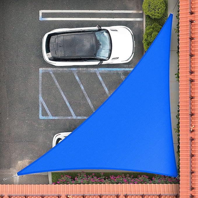 Royal Shade 6' x 9' x 10.8' Blue Right Triangle Sun Shade Sail Order to Make by RoyalShade