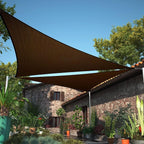 16' x 23' x 28' Brown Sun Shade Sail UPF50 Right Triangle SMTAPT12 Canopy by ShadeMart