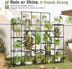 GENTINGBRO Metal Plant Stand Outdoor 63" Tall Plant Shelf - Image 3
