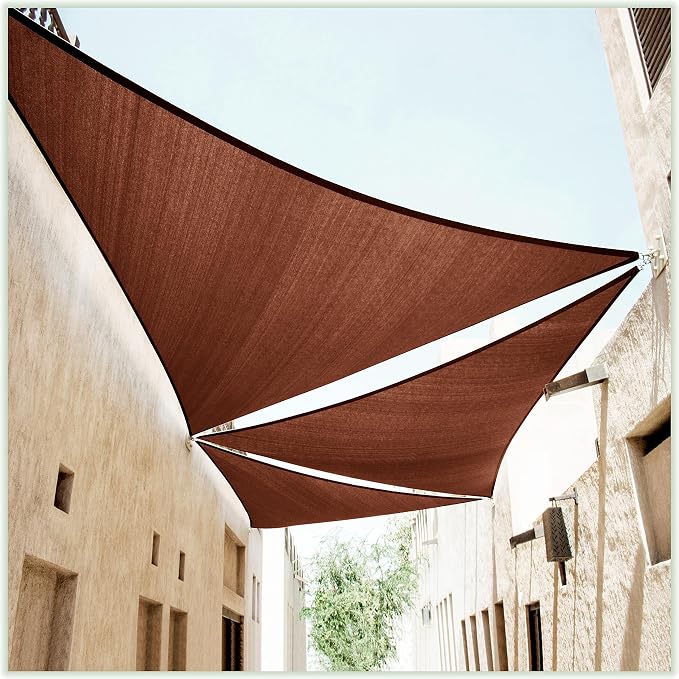 ColourTree CTAPT32 Custom Size Order to Make 10' x 10' x 14.1' Brown Right by ColourTree