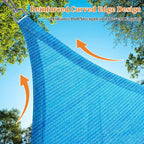 Shade&Beyond Custom Sun Shade Sail 6'x8'x10' Triangle Sun Sail Shades Patio UV - Image 5