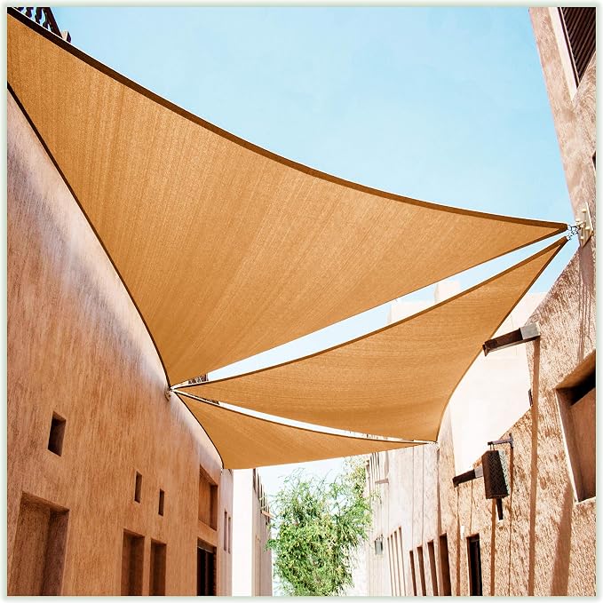 ColourTree CTAPT32 Custom Size Order to Make 7' x 12' x 13.9' Sand Beige Right by ColourTree