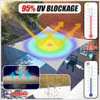 Colourtree TAPR0810 Custom Size 17' x 19' Sand Beige Sun Shade Sail UPF50 - Image 2