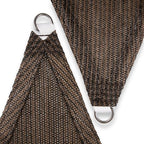 Amgo Custom Size 12' x 22' x 25.1' Brown Right Triangle Sun Shade Sail UPF50+ - Image 8