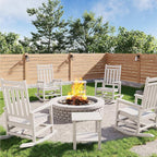 HDPE Rocking Chair Outdoor Set of 4 by Garvee