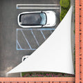 Royal Shade 17' x 21' x 27' White Right Triangle Sun Shade Sail Order to Make by RoyalShade