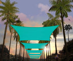 Amgo 10' x 20' Turquoise Rectangle Sun Shade Sail Canopy Awning UPF50+ by Amgo