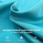 PURPLE LEAF Cantilever Patio Umbrellas 12' x 12' Large, Turquoise Blue | 35MPH - Image 5