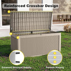 320 Gallon Waterproof Outdoor Storage Box, UV Resistant Resin Deck Box - Image 4