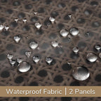 Outdoor Sheer Curtains for Patio Waterproof, 2 Panels Rod Pocket Indoor/Outdoor - Image 5