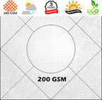 Royal Shade 10' x 24' Custom Size White Rectangle Sunshade Sail - Image 8