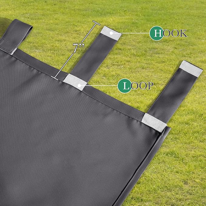 2 Panels Outdoor Curtains for Patio Waterproof, Thick Privacy Room Dividers for - Image 5