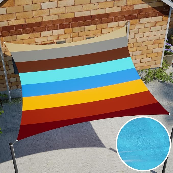 Royal Shade 16' x 23' x 28' Grey Triangle Waterproof Sun Shade Sail Order to - Image 8