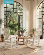 Oversized Outdoor Rocking Chairs Set of 3, 380lbs Heavy-Duty Large Patio Rocker - Image 5