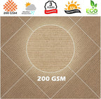 Royal Shade 7' x 12' x 13.9' Sand Beige Right Triangle Sun Shade Sail Order To - Image 8