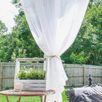 Outdoor Sheer Curtains for Patio Waterproof, 4 Panels Rod Pocket Indoor/Outdoor - Image 7
