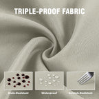 Set of 4 Outdoor Curtains for Patio Waterproof, Breathable Grommet Panels for - Image 6