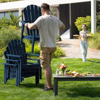 Compact Stackable Adirondack Chairs Set of 2, All-Weather - Image 7