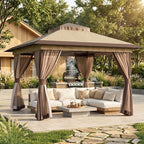 Pop Up Gazebo 11'x11' Canopy Tent, Outdoor Gazebo - Image 2