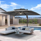 10 X 13 FT Cantilever Patio Umbrella by Unknown