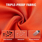 Set of 6 Outdoor Curtains for Patio Waterproof, Breathable Grommet Panels for - Image 6