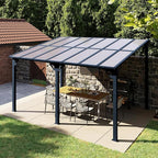 Aoxun 14’x10’ Gazebo with Aluminum Frame & Polycarbonate Panel, Outdoor Patio by Aoxun