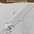 Outdoor Curtains for Patio Waterproof Rod Pocket 6 Pcs 54x95 Silver Grey | - Image 5