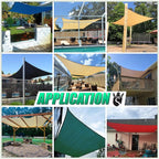 Royal Shade 13' x 23' Sand Beige Rectangle Square Sun Shade Sail Order to Make - Image 4