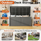 Outdoor Deck Storage Box, Resin Deck Boxes Indoor and outdoor, Waterproof - Image 2