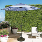 9' Outdoor Patio Umbrella, Outdoor Table Umbrella, Yard Umbrella, Market - Image 6