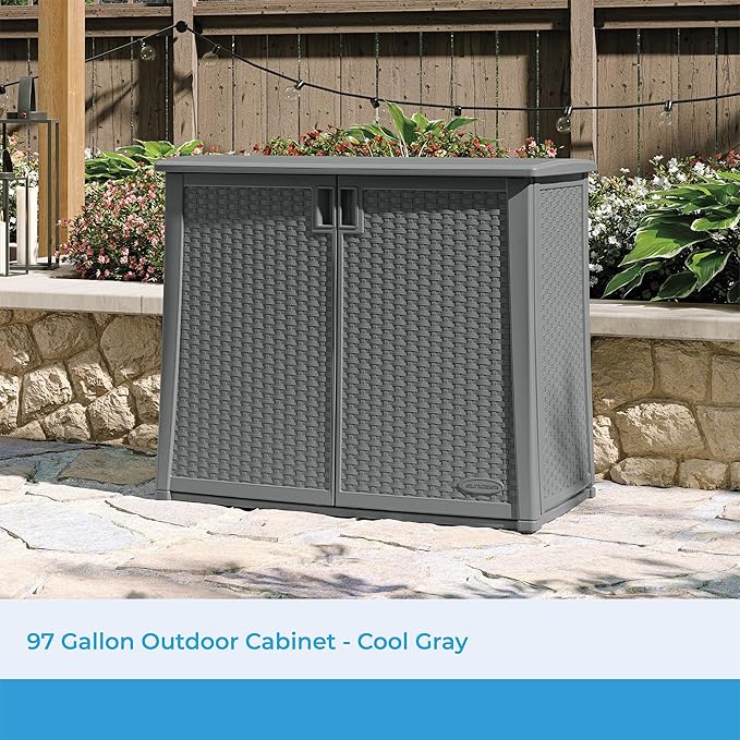 Suncast Lockable Outdoor Cabinet Storage - Image 2