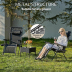 Sweetcrispy Zero Gravity Chairs Set of 2, Outdoor Folding Patio Lounge Chair - Image 5