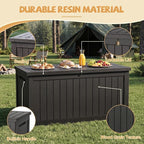 Outdoor Storage Box Waterproof, 300 Gal Gen 2 Resin Deck Box - Image 4