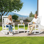 SERWALL Outdoor Rocking Chair Set of 2, Patio Rocking Chair, Porch Rocker - Image 2