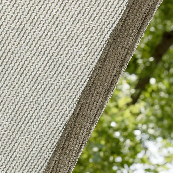 Amgo 16' x 16' Grey Rectangle Sun Shade Sail Canopy Awning UPF50+ AGTAPR0810 - Image 9